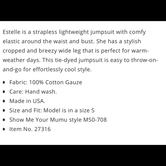 Twisted Tie Dye Jumpsuit - Picture 5 of 5